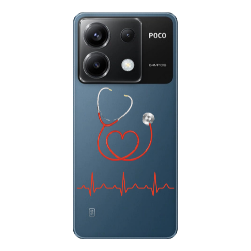 Xiaomi Poco X6 5G Stethoscope Transparent Silicone TPU Θήκη