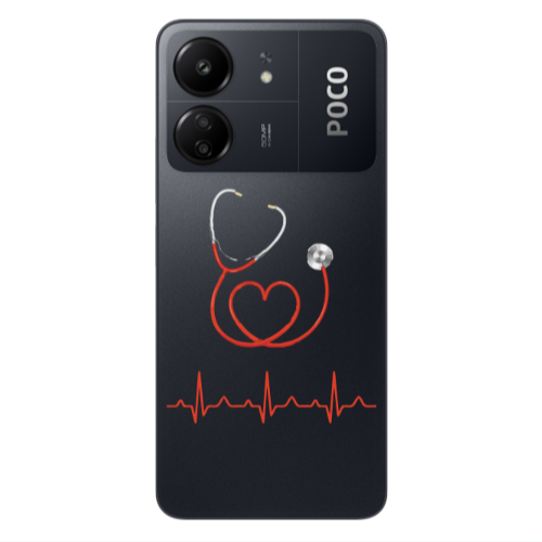 Xiaomi Poco C65 Stethoscope Transparent Silicone TPU Θήκη