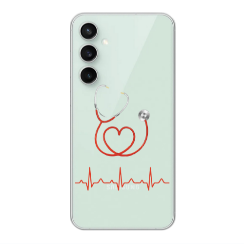 Samsung S24 Stethoscope Transparent Silicone TPU Θήκη