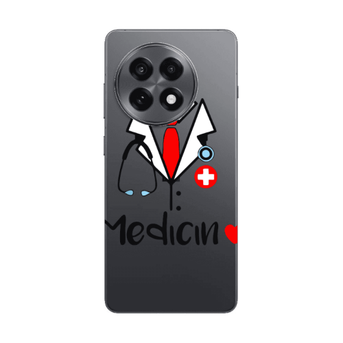 Oneplus 13 5G Medicin Transparent Silicone TPU Θήκη
