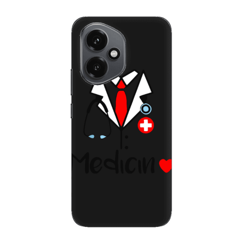 Honor Magic 400 Medicin Black Colored Silicone TPU Θήκη