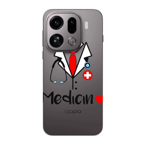 Oppo Find X9 Pro Medicin Transparent Silicone TPU Θήκη