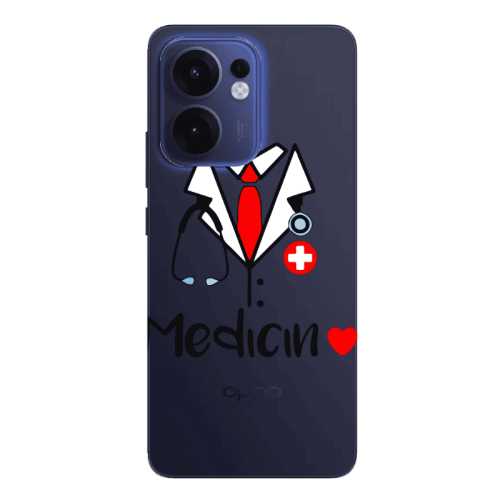 Oppo Reno13 FS Medicin Transparent Silicone TPU Θήκη