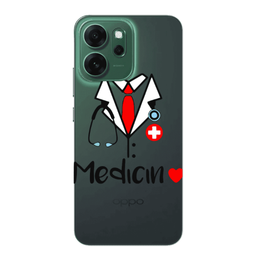 Oppo 14 F Medicin Transparent Silicone TPU Θήκη