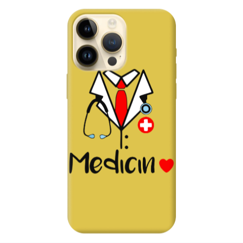 Apple iPhone 13 Pro Max Medicin Yellow Colored Silicone TPU Θήκη