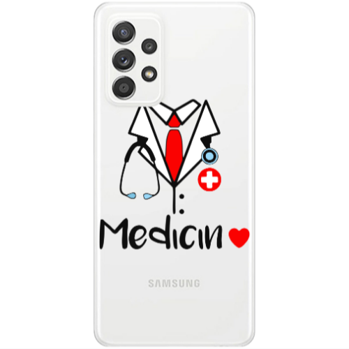 Samsung A52 Medicin Transparent Silicone TPU Θήκη
