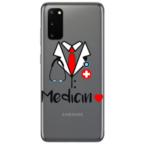 Samsung S20 Medicin Transparent Silicone TPU Θήκη