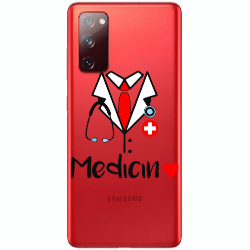 Samsung S20 FE Medicin Transparent Silicone TPU Θήκη