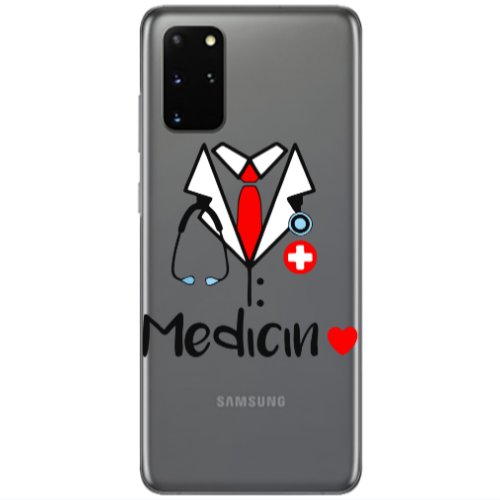 Samsung S20 Plus Medicin Transparent Silicone TPU Θήκη