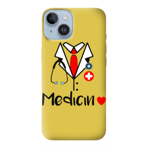 Apple iPhone 14 Plus Medicin Yellow Colored Silicone TPU Θήκη