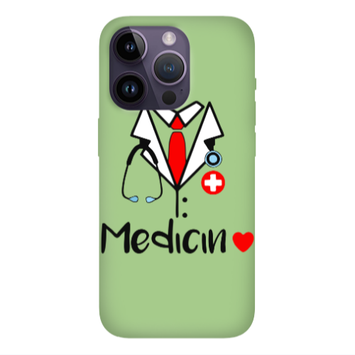 Apple iPhone 14 Pro Max Medicin Light Green Colored Silicone TPU Θήκη