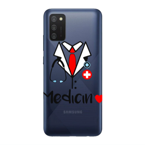 Samsung A03S Medicin Transparent Silicone TPU Θήκη