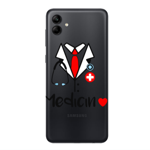 Samsung A04 Medicin Transparent Silicone TPU Θήκη