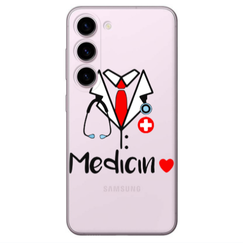 Samsung S23 Plus Medicin Transparent Silicone TPU Θήκη