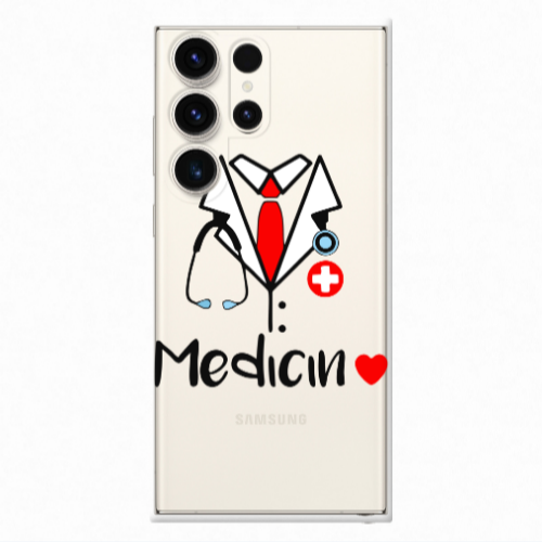 Samsung S23 Ultra Medicin Transparent Silicone TPU Θήκη