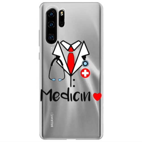 Huawei P30 Pro Medicin Transparent Silicone TPU Θήκη