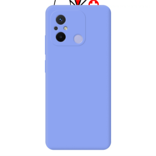 Xiaomi Redmi 12C Medicin Light Purple Colored Silicone TPU Θήκη