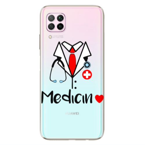 Huawei P40 Lite Medicin Transparent Silicone TPU Θήκη