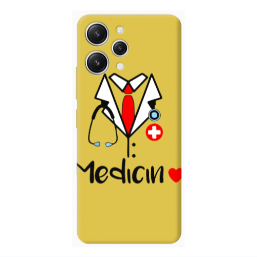 Xiaomi Redmi 12 Medicin Yellow Colored Silicone TPU Θήκη