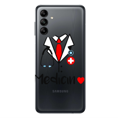 Samsung A13 5G Medicin Transparent Silicone TPU Θήκη