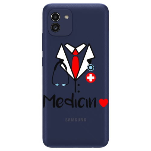 Samsung A03 Medicin Transparent Silicone TPU Θήκη