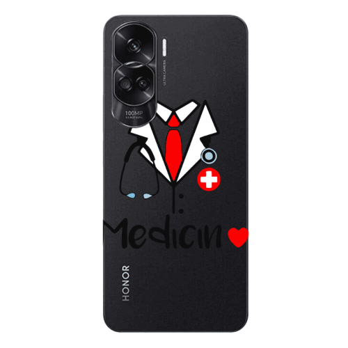 Honor 90 Lite 5G Medicin Transparent Silicone TPU Θήκη