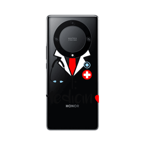 Honor Magic5 Lite 5G Medicin Transparent Silicone TPU Θήκη