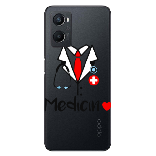 Oppo A 96 Medicin Transparent Silicone TPU Θήκη