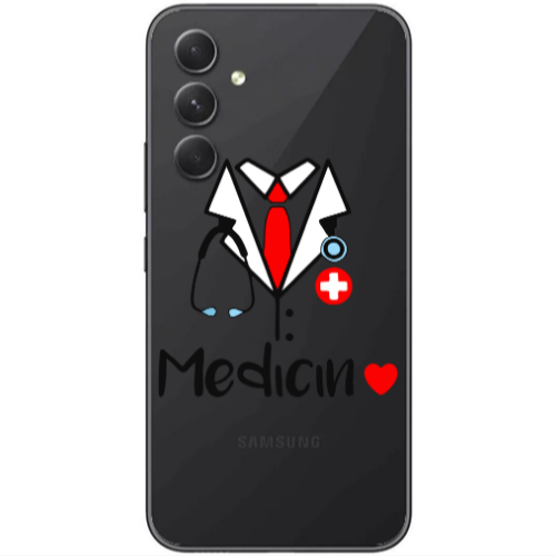 Samsung Galaxy A25 Medicin Transparent Silicone TPU Θήκη