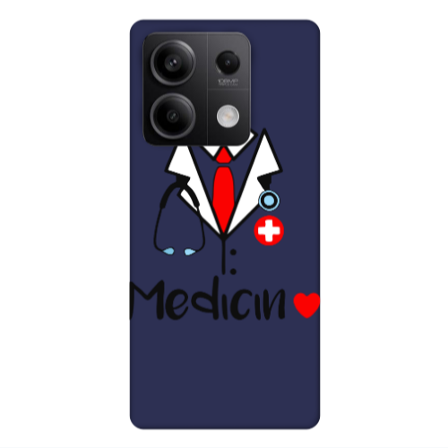 Xiaomi Redmi Note 13 5G Medicin Dark blue Colored Silicone TPU Θήκη