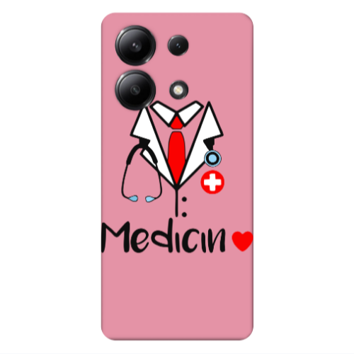 Xiaomi Redmi Note 13 4G Medicin Pink Colored Silicone TPU Θήκη