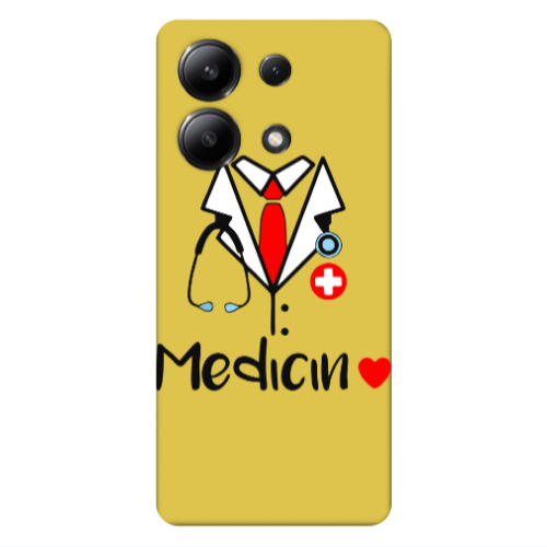 Xiaomi Redmi Note 13 4G Medicin Yellow Colored Silicone TPU Θήκη