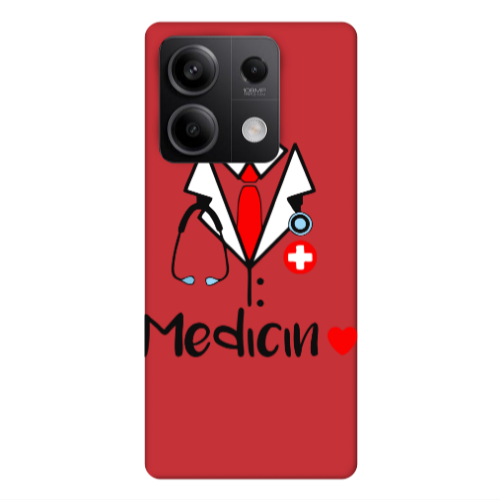 Xiaomi Redmi Note 13Pro 5G Medicin Red Colored Silicone TPU Θήκη