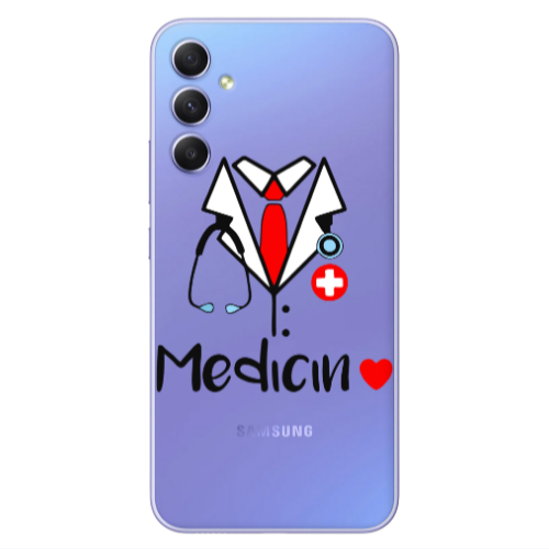 Samsung A25 Medicin Transparent Silicone TPU Θήκη