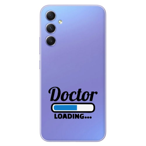 Samsung A34 Doctor Loading Transparent Silicone TPU Θήκη