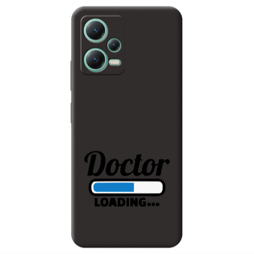 Xiaomi Redmi Note 12 Pro 5G Doctor Loading Black Colored Silicone TPU Θήκη