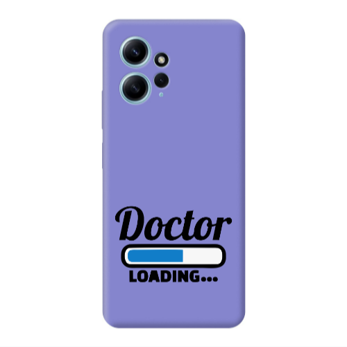 Xiaomi Redmi Note 12 4G Doctor Loading Purple Colored Silicone TPU Θήκη