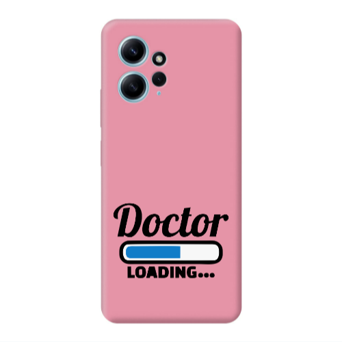 Xiaomi Redmi Note 12 4G Doctor Loading Pink Colored Silicone TPU Θήκη