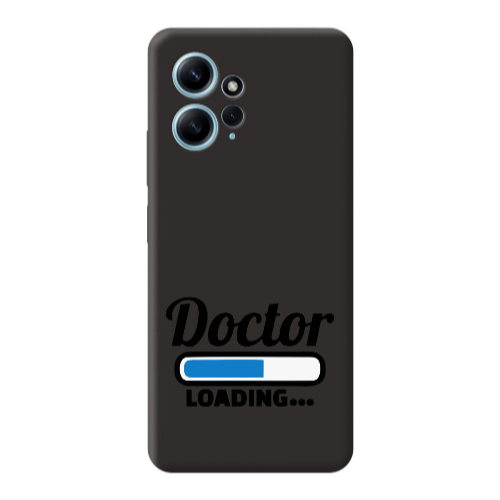 Xiaomi Redmi Note 12 4G Doctor Loading Black Colored Silicone TPU Θήκη