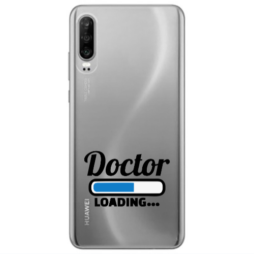 Huawei P30 Doctor Loading Transparent Silicone TPU Θήκη