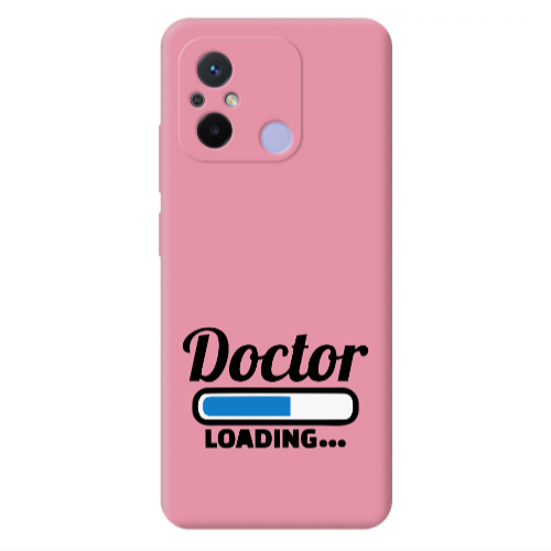 Xiaomi Redmi 12C Doctor Loading Pink Colored Silicone TPU Θήκη