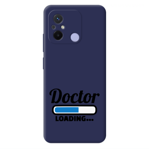 Xiaomi Redmi 12C Doctor Loading Dark blue Colored Silicone TPU Θήκη