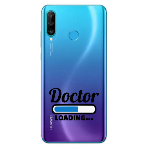 Huawei P30 Lite Doctor Loading Transparent Silicone TPU Θήκη