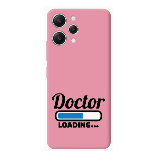 Xiaomi Redmi 12 Doctor Loading Pink Colored Silicone TPU Θήκη