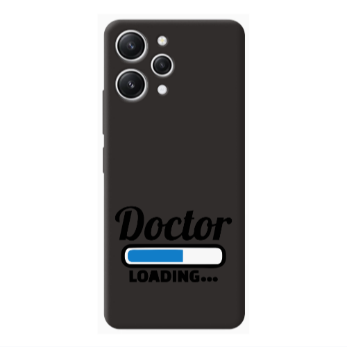 Xiaomi Redmi 12 Doctor Loading Black Colored Silicone TPU Θήκη