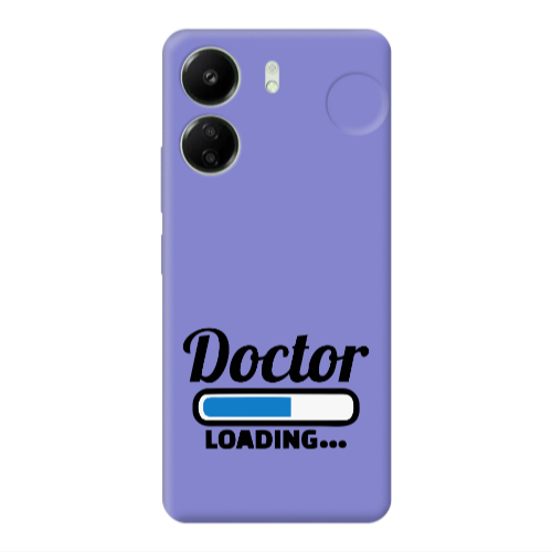 Xiaomi Redmi 13C Doctor Loading Purple Colored Silicone TPU Θήκη