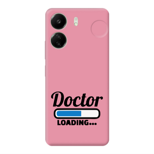 Xiaomi Redmi 13C Doctor Loading Pink Colored Silicone TPU Θήκη