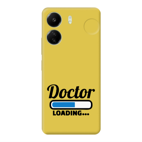 Xiaomi Redmi 13C Doctor Loading Yellow Colored Silicone TPU Θήκη