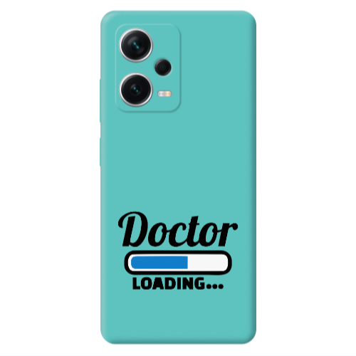 Xiaomi Poco X5 Doctor Loading Turquoise Colored Silicone TPU Θήκη
