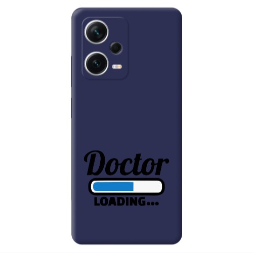Xiaomi Poco X5 Doctor Loading Dark blue Colored Silicone TPU Θήκη